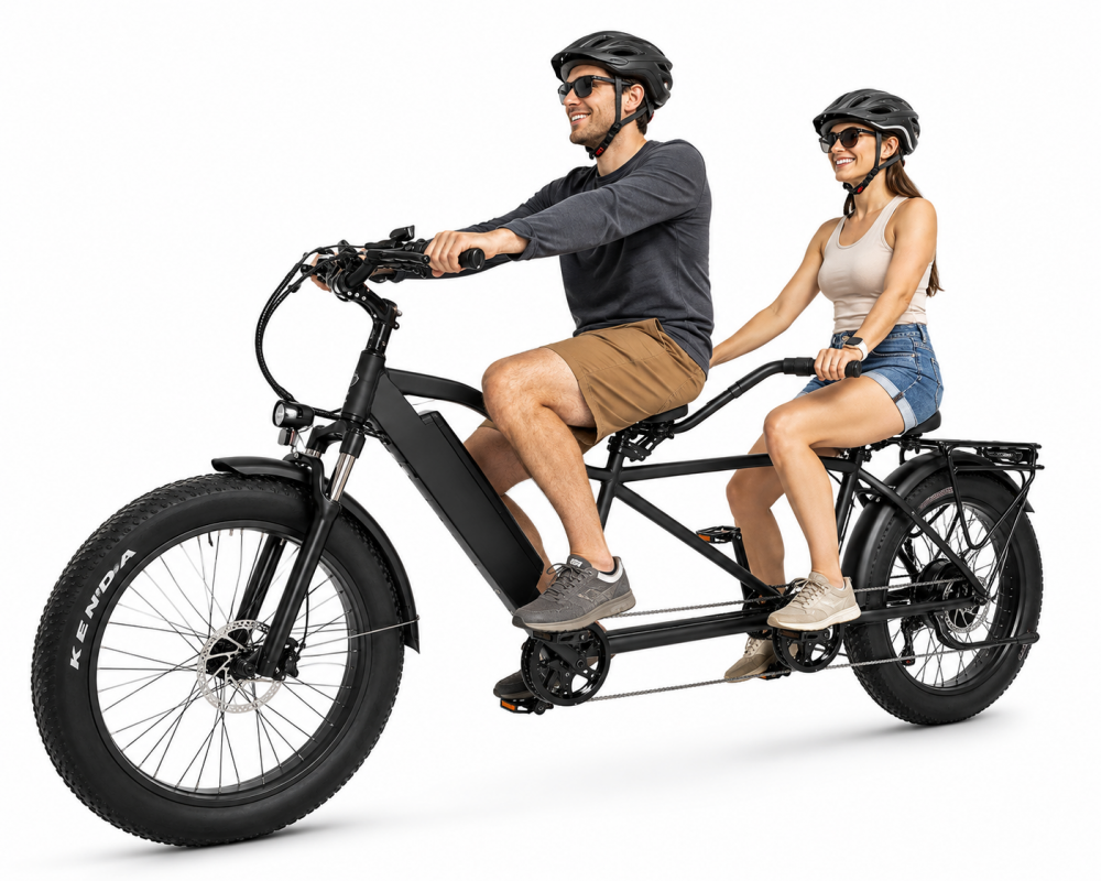 Fat Tire Electric Tandem Bicycle Bike