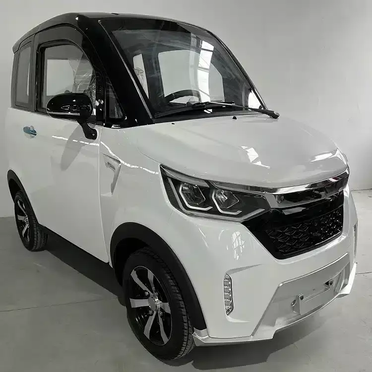 Compact electric vehicle for city commuting and leisure, featuring modern design and advanced battery tech.